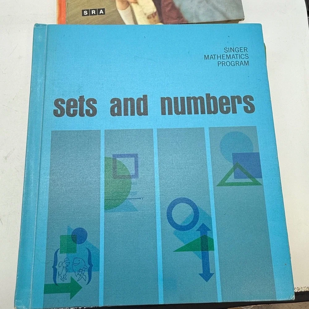 Vintage 1960s 1970s School Textbook Lot SRA Mathematics Spelling Social Studies